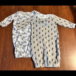 Set of 2 baby sleep gowns